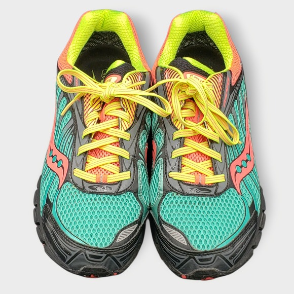 Saucony Womens Ride 6 Athletic Running Shoes Sz 11 Multicolored Activewear - Picture 4 of 12